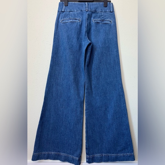 Frame Denim Wide-Leg Blue Jeans METR207 Margolis Size 26 - Picture 3 of 11